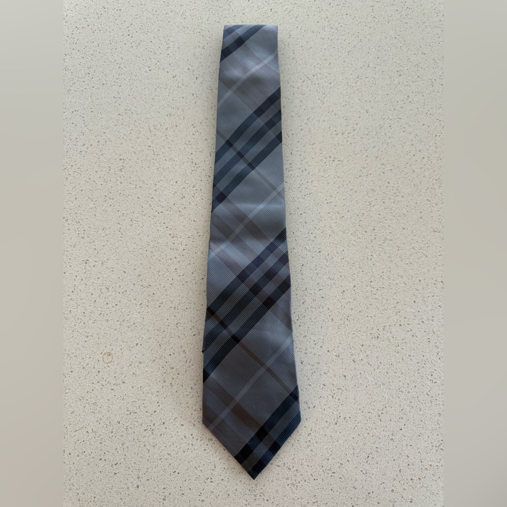 Burberry check silk tie